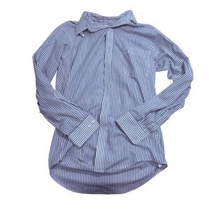 Arrow Bradstreet Vintage Mens Blue White Striped Dress Shirt 15 32/33